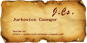 Jurkovics Csongor névjegykártya